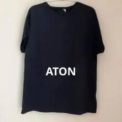 ATON Tシャツ　フレンチスリーブ　濃紺　ネイビーのサムネイル