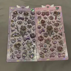 ボンボンドロップシール　マジカル　パープル　ピンク