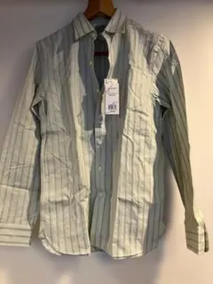 RRL & CO. 薄いグリーン ストライプ 長袖シャツのサムネイル