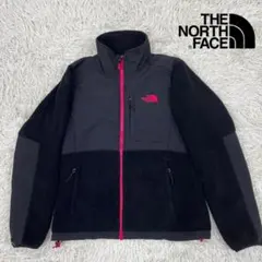《美品》ザノースフェイスデナリジャケット フリースロゴ　レディースM ブラック