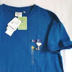 【PEANUTS】スヌーピー刺繍入りTシャツのサムネイル