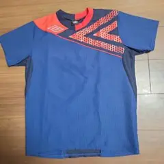 Umbro ネイビーオレンジ シャツ