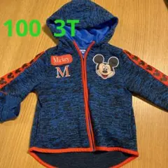 ディズニーパーカー　フリース　ミッキーマウス　ジャンバー　100センチ　3T