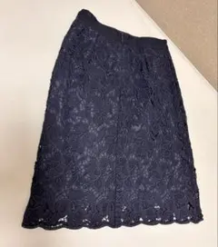 レッセパッセLAISSE PASSE 花柄レーススカート 日本製　38