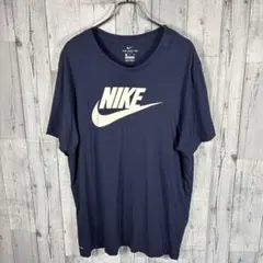 NIKE メンズXXLサイズ Tシャツ ネイビー ビッグロゴ 半袖 大きいサイズのサムネイル