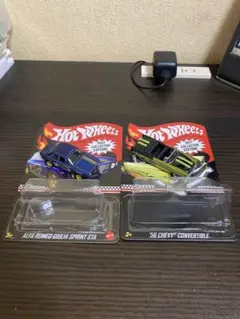 ホットウィールコレクターエディションアルファロメオ、シェビールース品2台セット