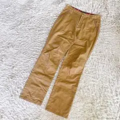 sixstar シックスター　ワイドチノパン　ストレート　チェック　ベージュ　M