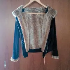 パーカー 裏起毛 フード付き フリース ポケット付き 厚手 レディース ブラック