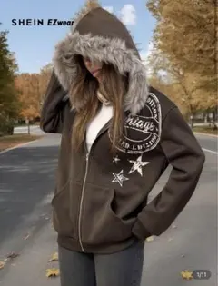 ファー パーカー