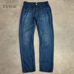 YANUK リゾートジーンズ リネン混 ドローコード M 日本製　ストレッチのサムネイル