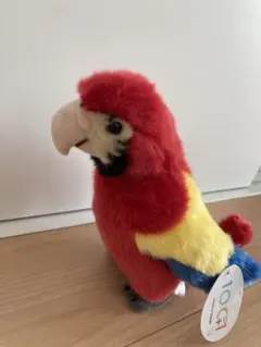 ベニコンゴインコ　ぬいぐるみ　オウム