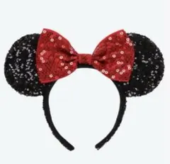【即日発送可】ディズニーカチューシャ　ミニーちゃん　スパンコール