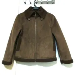 Ships ブラウン ムートンコート Sサイズ