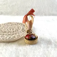 ヴィンテージ　うさぎ　イースター雑貨　置物　オーナメント