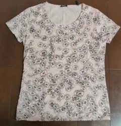 ジル・サンダー Navy プリントTシャツ ピンク
