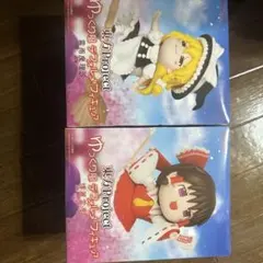 東方Project ゆっくり風デフォルメフィギュア 霧雨魔理沙 博麗霊夢のサムネイル