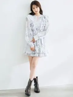 COCODEAL ココディール フリルミニワンピース 2025春夏 Mサイズ