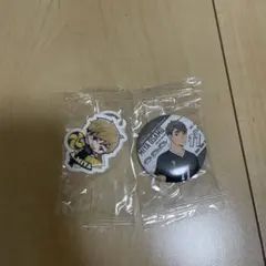 ハイキュー！！　くら寿司コラボ　宮侑 宮治　缶バッジ　めじるしチャーム