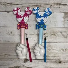ディズニー　ロリポップ　ペンライト　ミッキー、ミニー