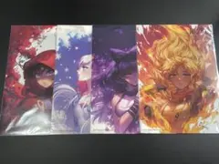 RWBY クリアポスター　A3 4枚セット
