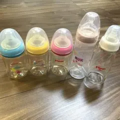 Pigeon & NUK 哺乳瓶５本セット