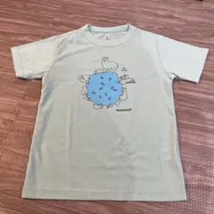 mont-bell 動物イラスト Tシャツ 水色　140センチ
