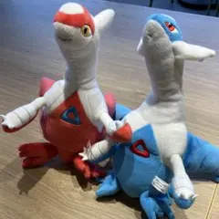 タグ付き ポケモンセンター フクオカR ぬいぐるみ ラティオスラティアス 福岡 福岡限定ぬいぐるみ ラティアスラティオスピカチュウ ポケモンセンター