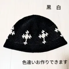 クロシェハット バケットハット クラッシャーハット 古着 グランジ クロス