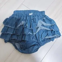 フリル付きパンツ かぼちゃパンツ 90-100