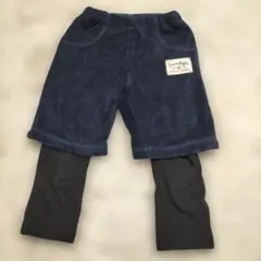 【人気】フリース素材 ネイビー ボトムス 100cm~