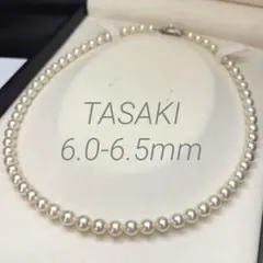 テリ強】タサキ あこや真珠 パール ネックレス 6-6.5mm TASAKI - メルカリ