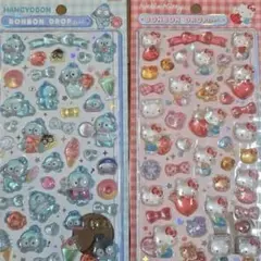 ボンボンドロップシール　ハンギョドン　キティ　サンリオ