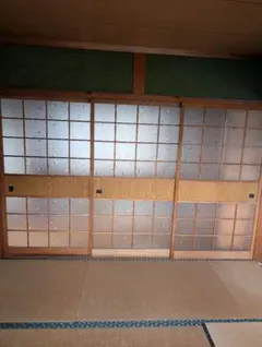 ①【引取限定】昭和レトロ　引き戸　建具　ガラス戸　3枚　まとめ売り　近場配達可能