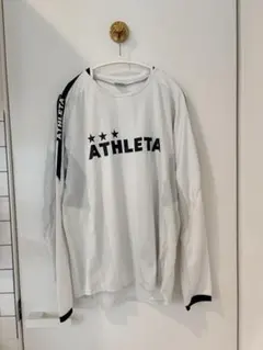 ATHLETA 長袖プラクティスシャツ　 ホワイト　フットサル　サッカーのサムネイル