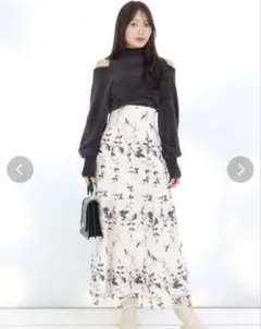 マーキュリーデュオ　チュールエンブロイダリースカート