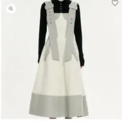 FUSSED big belt bicolor jumper skirt