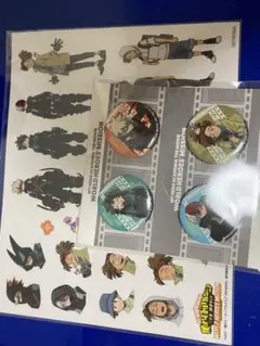 ヒロアカ　WHM ステッカー　缶バッジ