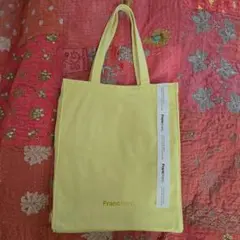 Francfranc ロゴトートM イエロー 約33×41×12㎝