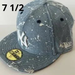 NY ヤンキース ニューエラ 59FIFTY ダメージデニム キャップ