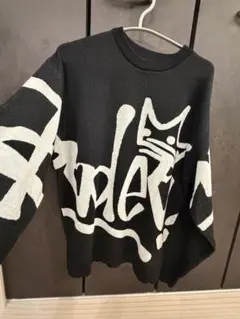 RODEO CROWNS ロデオクラウンズ　長袖ニット ブラック　M