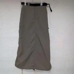 FREAK'S STORE　カーゴロングスカート ベルト付き オリーブのサムネイル