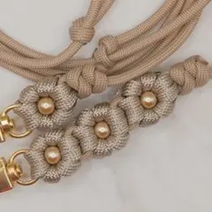 ハンドメイド ストラップ スマホ ショルダー パラコード 花x4 SH459