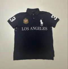 ポロ ラルフローレン 半袖 ポロシャツ ビッグポニー ロサンゼルス ネイビー