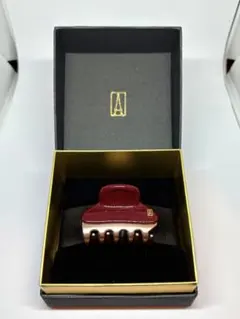 アレクサンドルドゥパリ　ヘアクリップ　ボルドー 　スモールサイズ