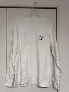KANGOL ホワイト 長袖カットソー ポケット付き