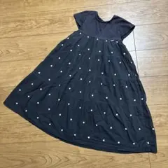 petit main プティマイン ハート刺繍ワンピース 120
