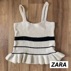 美品 ZARA ニットビスチェ トップス S