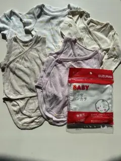 0-3ヶ月　肌着5枚&ガーゼセット