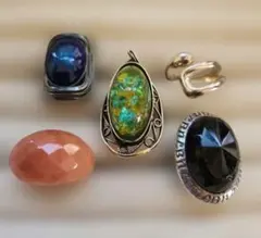 11〜13号 ヴィンテージリング5点まとめ売り 多様なデザイン