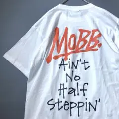 【極美品】MoBB　SCRIBBLE T-SHIRT 両面ロゴTシャツ 白 L